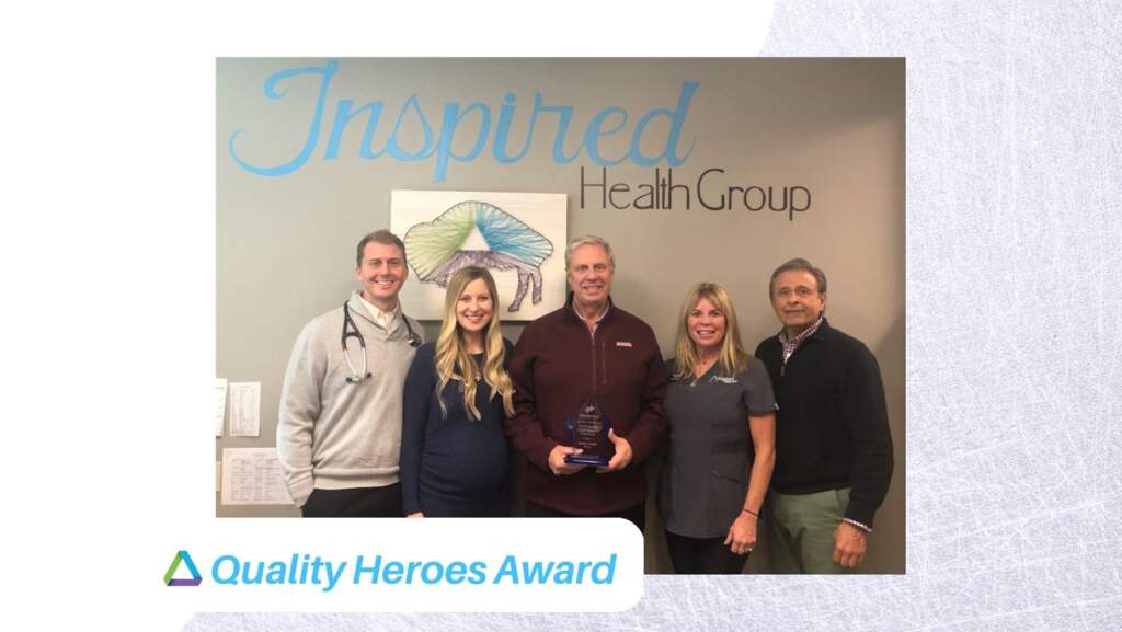 Inspired Health Group receives a Quality Heroes Award